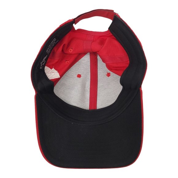 Callaway Metallic Logo Adjustable Strapback Golf Cap Baseball Trucker Hat Red - Picture 11 of 12